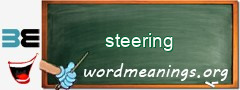 WordMeaning blackboard for steering